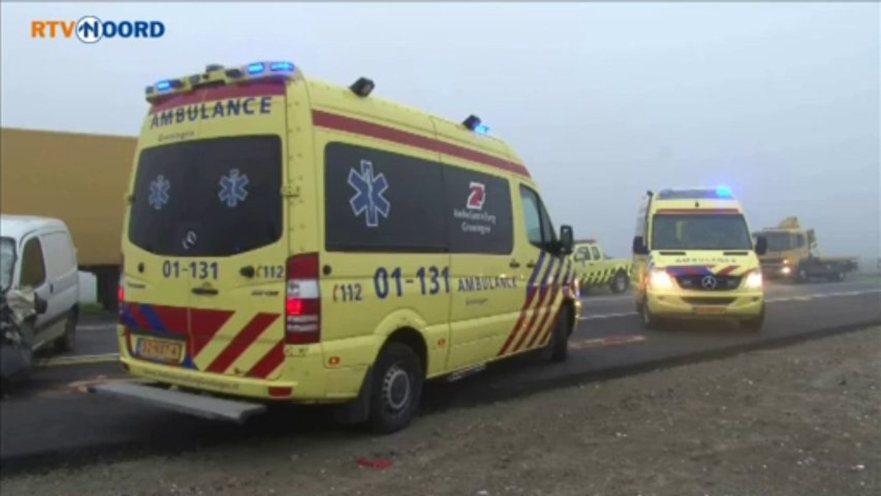Gewonden bij ongeluk N33 - RTV Noord