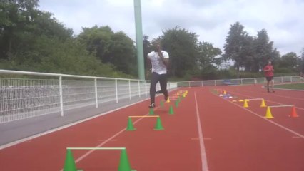 BOUBACAR TECHNIQUE DEPART DE FACE AVEC PLOTS 2
