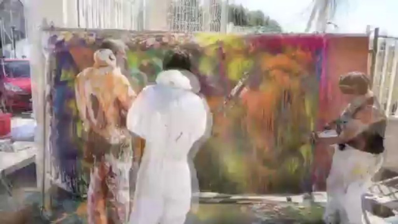 Action Painting faites du sport Istres 2013