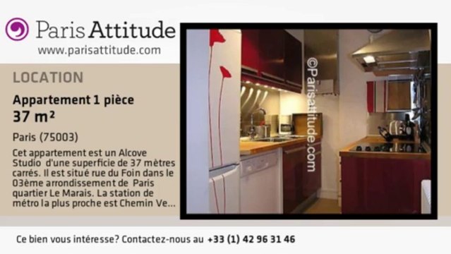 Appartement Alcove Studio à louer - Place des Vosges, Paris - Ref. 2973