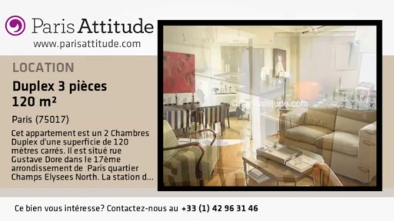Duplex 2 Chambres à louer - Wagram, Paris - Ref. 3600