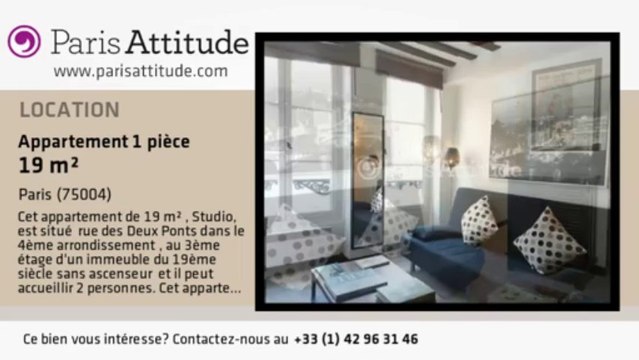 Appartement Studio à louer - Ile St Louis, Paris - Ref. 8071