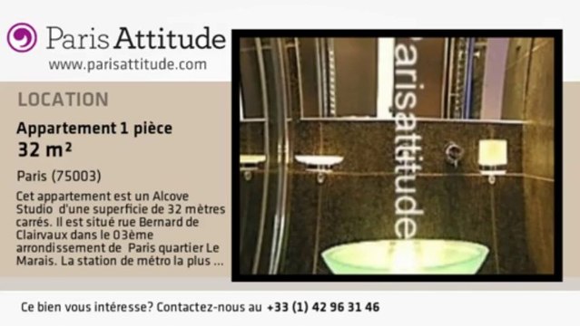 Appartement Alcove Studio à louer - Centre George Pompidou, Paris - Ref. 4896