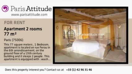 1 Bedroom Duplex for rent - Jardin du Luxembourg, Paris - Ref. 3051