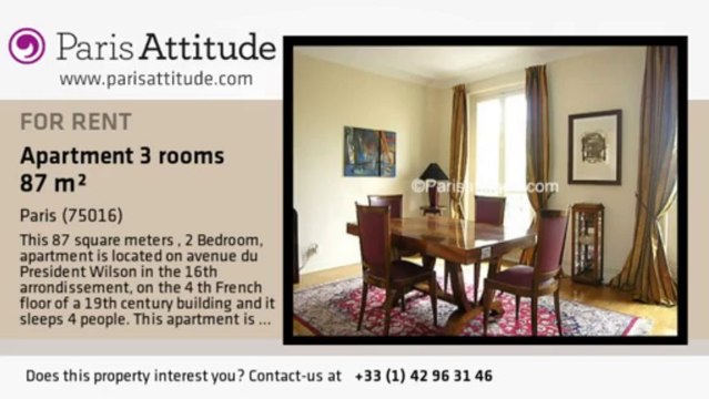 2 Bedroom Apartment for rent - Alma Marceau, Paris - Ref. 1553