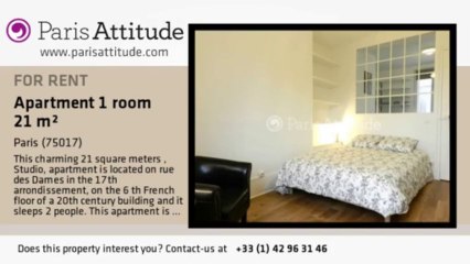 Studio Apartment for rent - Batignolles, Paris - Ref. 8178