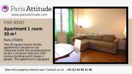 Studio Apartment for rent - Panthéon/Sorbonne, Paris - Ref. 5250