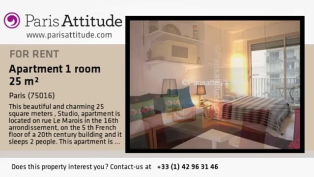 Studio Apartment for rent - Porte de St Cloud, Paris - Ref. 6838