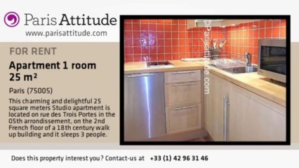 Studio Apartment for rent - Quartier Latin/St Michel, Paris - Ref. 3770