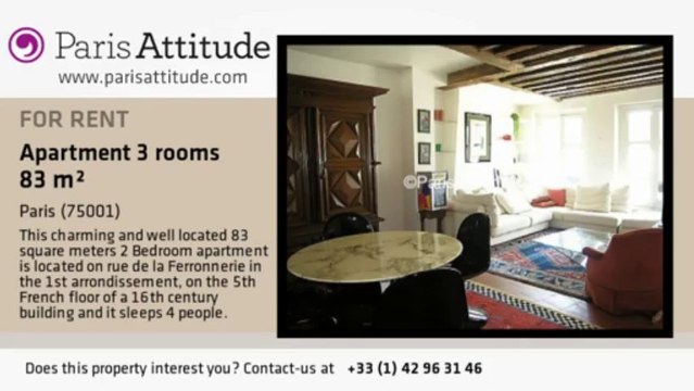 2 Bedroom Apartment for rent - Châtelet, Paris - Ref. 2471