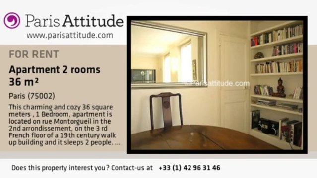 1 Bedroom Apartment for rent - Montorgueil, Paris - Ref. 7813