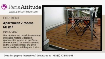 1 Bedroom Apartment for rent - Invalides, Paris - Ref. 3210