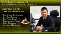 Back Taxes Canada.ca | Negotiate a Payment Plan, Stop bank account freezing   Wage garnishment .