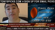 Atlanta Falcons vs. New England Patriots Pick Prediction NFL Pro Football Odds Preview 9-29-2013