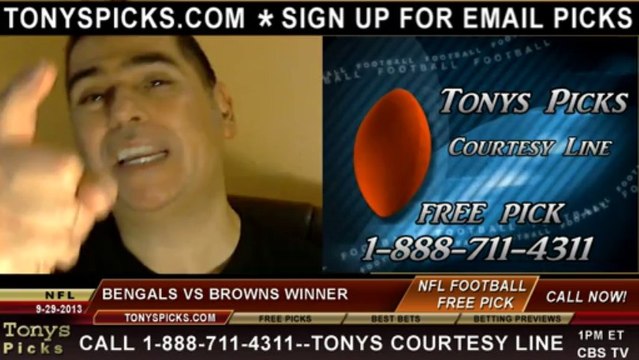 Cleveland Browns vs. Cincinnati Bengals Pick Predicti6n NFL Pro Football Odds Preview 9-29-2013