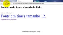 Curso de HTML (aula 4) Iniciantes / básico - Formatando texto e criando links