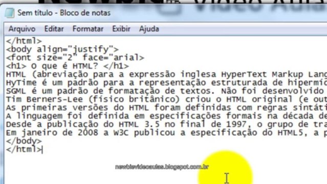 Curso de HTML (aula 7) Iniciantes / básico - Trabalhando com Frames