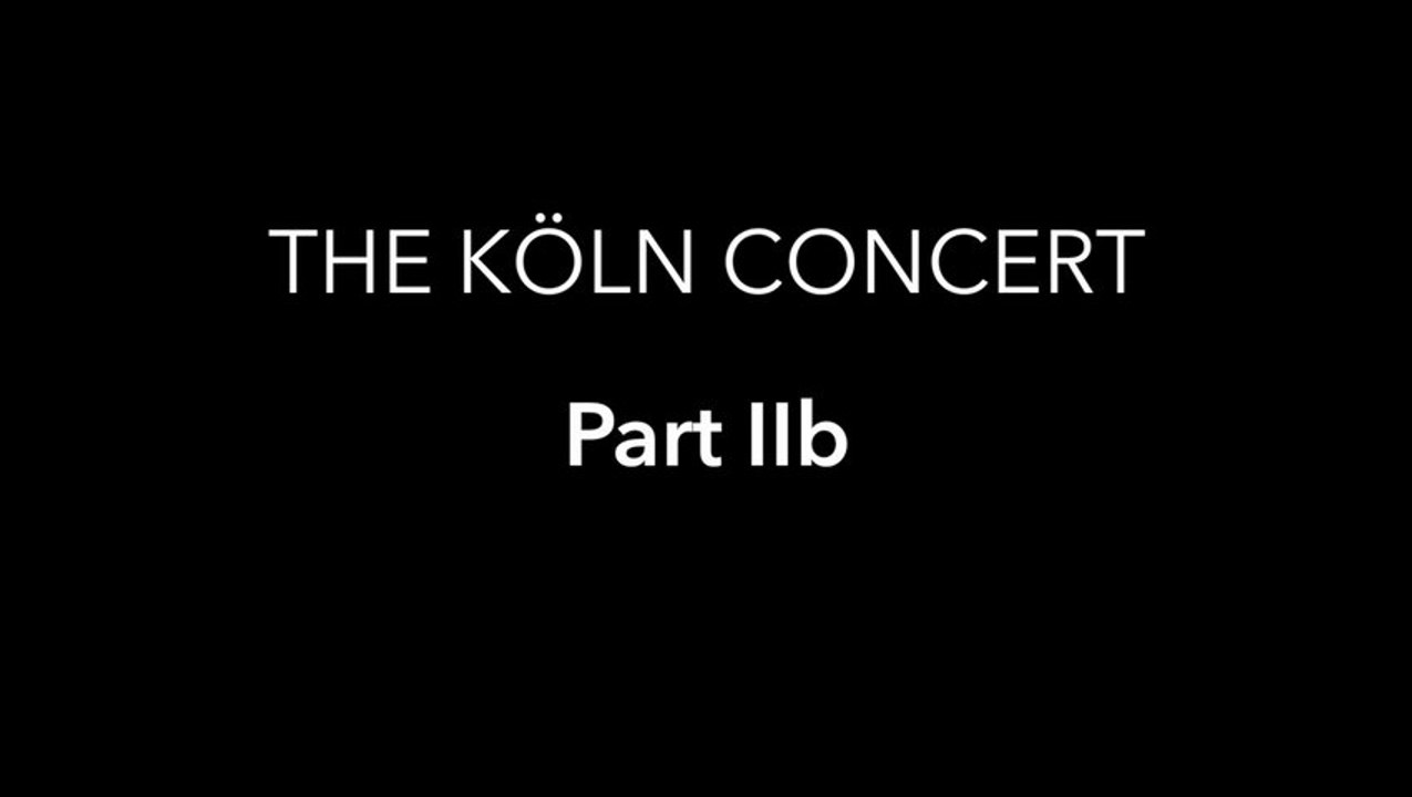 Keith Jarrett: THE KÖLN CONCERT - Part II b