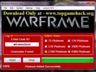 Warframe Platinum Hack Cheat $ FREE Download October 2013