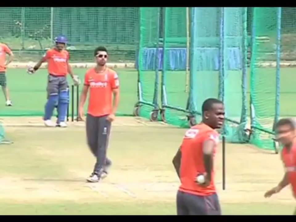 Rajasthan Royals practice ahead of clash agains...