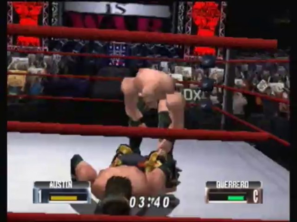Nintendo 64 - WWF No Mercy - Heavyweight - Match 4 - Steve Austin vs Eddie Guerrero