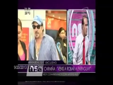 MATÍAS ALÉ ESCÁNDALO EN PARAGUAY PORQUE LE DIJERON QUE IBA A ROBAR