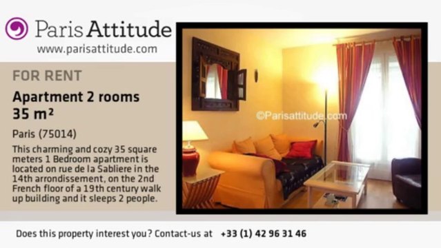 1 Bedroom Apartment for rent - Plaisance/Pernety, Paris - Ref. 3314