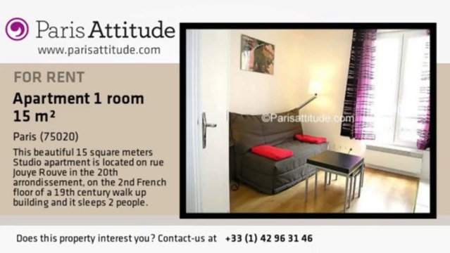 Studio Apartment for rent - Belleville, Paris - Ref. 3365