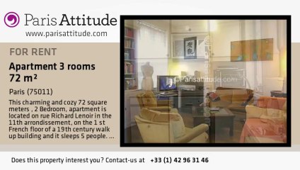 2 Bedroom Apartment for rent - Charonne, Paris - Ref. 54