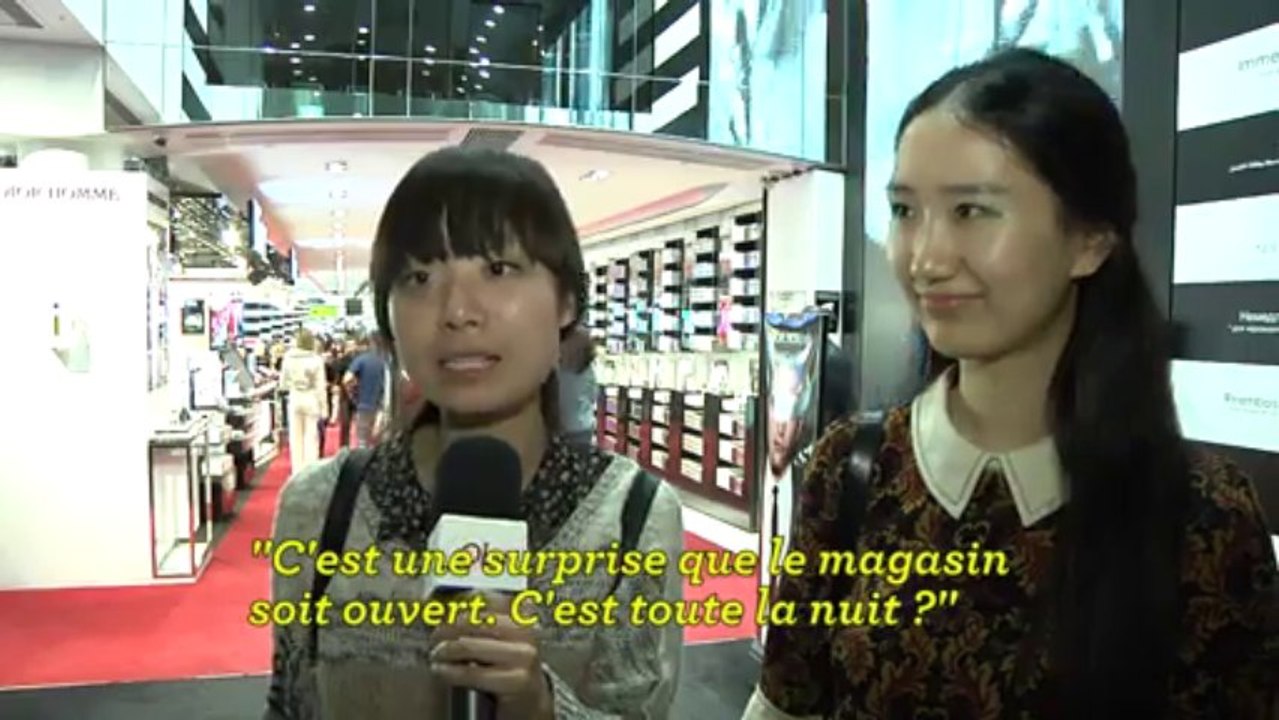 "Sephora la nuit, ça met l'ambiance sur les Champs Elysées"