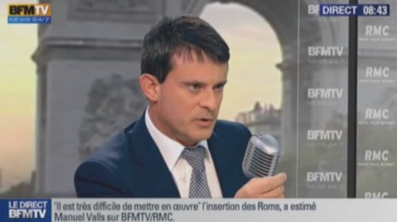 Valls sur les Roms : "Je n'ai rien à corriger"
