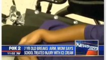 Mom Furious After School Ices Child's Broken Arm With Ice Cream Sandwiches