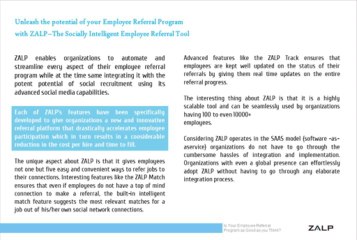 Employee Referral Program Benefits: Zalp