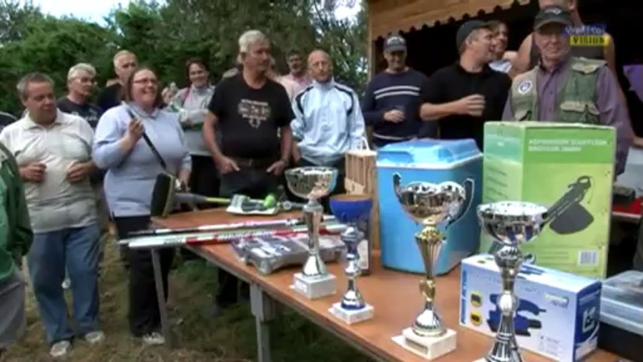 Concours de pêche organisé par le comité des œuvres sociales.