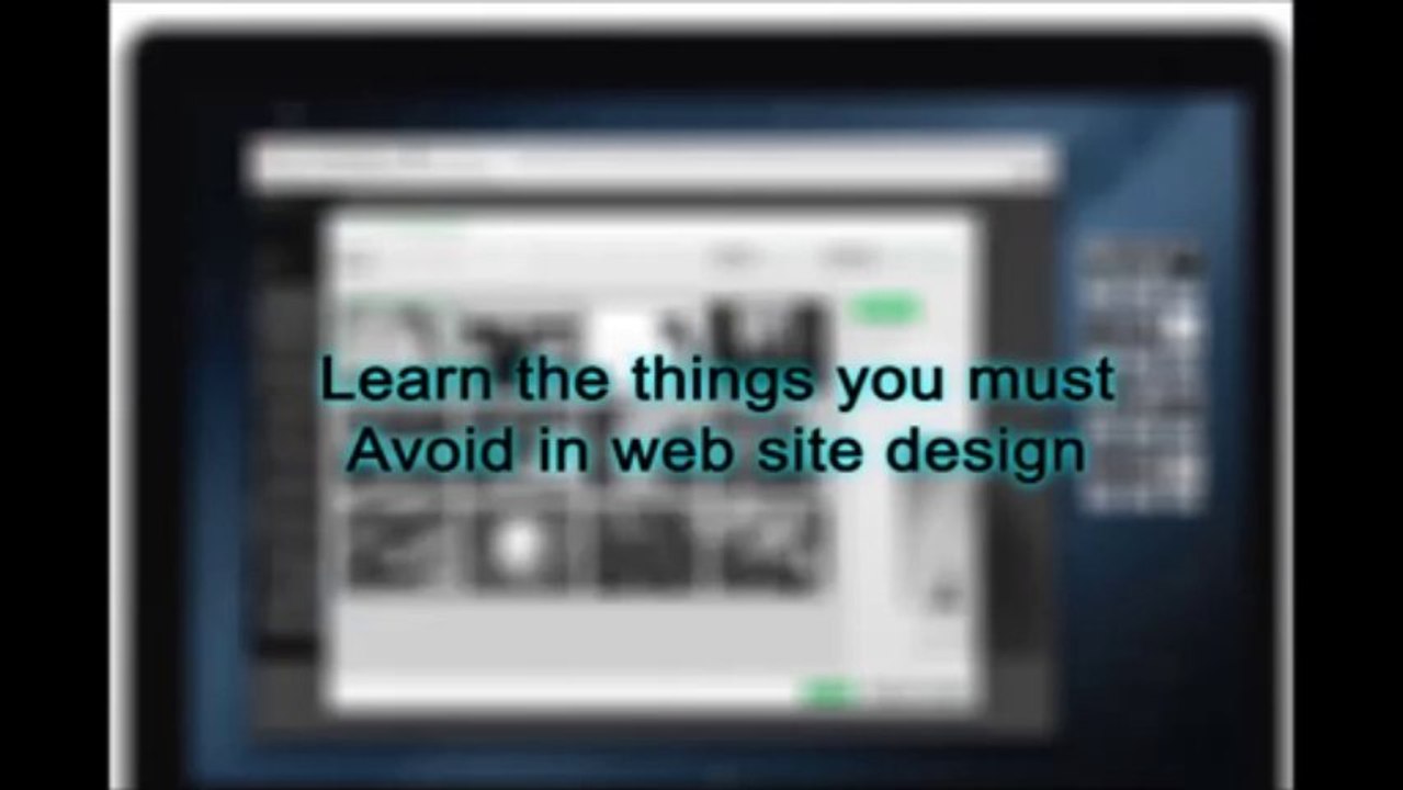 Things that You Must Avoid in web design - Web Design and Development