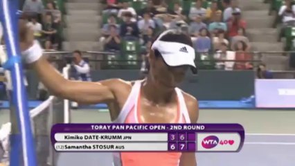 Stosur pokonała Date-Krumm