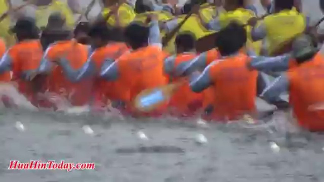 Long Tail Boat Racing at Khao Tao Reservoir King's Cup 2013