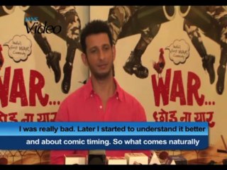 I was bad at comedy in theatre says Sharman