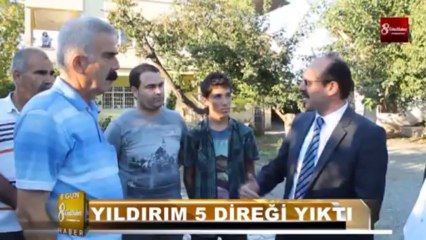 dortyol'da yıldırım dustu 8.gun haber