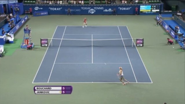 Tokio: Bouchard zaubert Jankovic raus