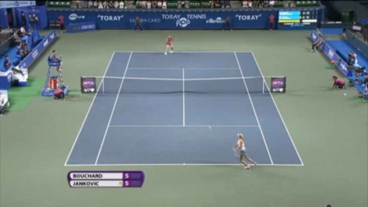 Tokio: Bouchard zaubert Jankovic raus