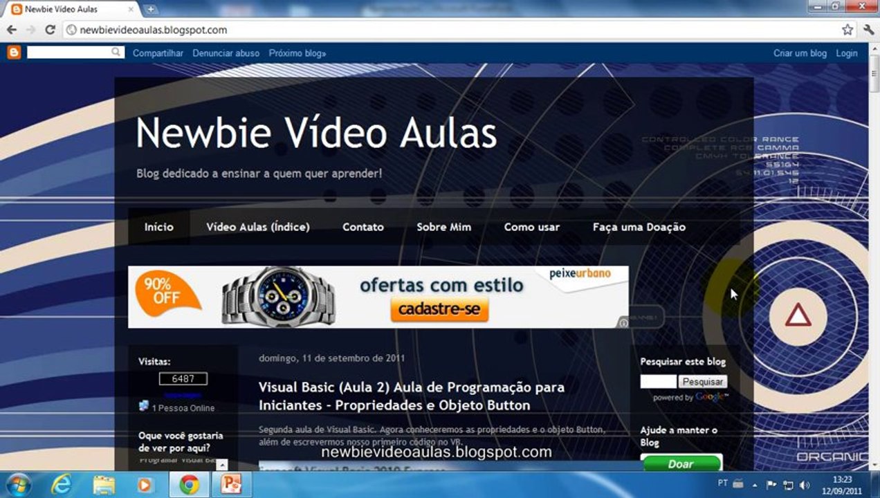 Power Point 2010 (aula 1) para iniciantes - Introdução ao curso