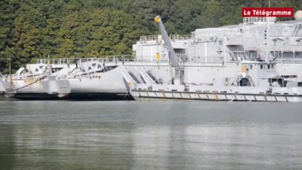 Landévennec (29). La frégate De Grasse a rejoint le cimetière marin