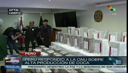 Perú responde a la ONU sobre la alta producción de coca