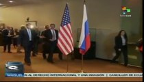 Kerry y Lavrov discuten desarme químico de Siria en Nueva York