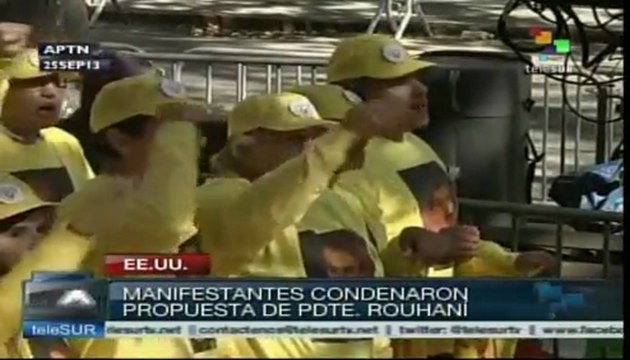 Protestan en la ONU por posible acuerdo nuclear entre EE.UU. e Irán