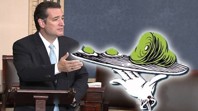 Ted Cruz Reads 'Green Eggs and Ham' To Help Defund Obamacare