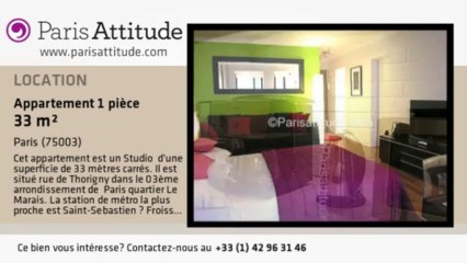 Appartement Studio à louer - Musée Picasso, Paris - Ref. 4134