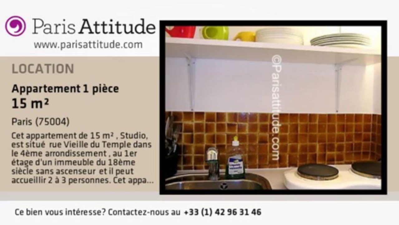Appartement Studio à louer - St Paul, Paris - Ref. 7711