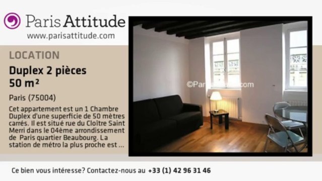 Duplex 1 Chambre à louer - Centre George Pompidou, Paris - Ref. 1893